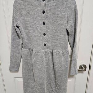 LOFT SP Gray Dress Long Sleeves